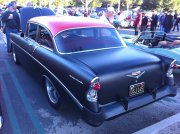 Matte Black with Red Roof 1956 Chevrolet Bel Air